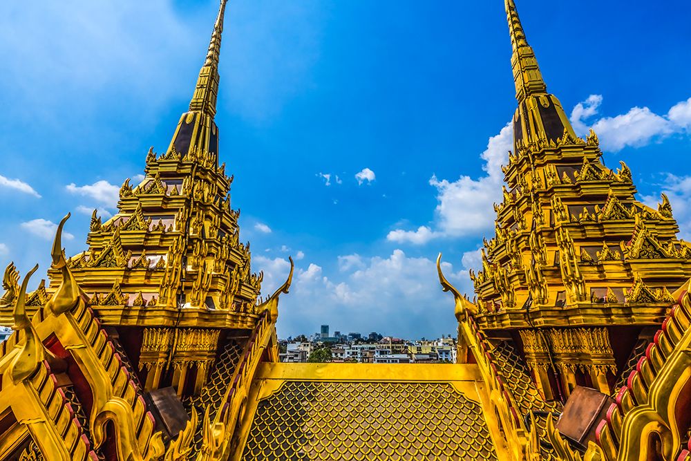 Ornate Loha Prasat, Wat Ratchanatdaram, Worawihan, Bangkok, Thailand.